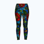 STAINED GLASS BOTANICAL Legginsy