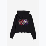 REBEL ROMANCE  Damska Crop Hoodie - obrazek 2