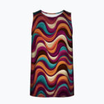 LIQUID 70s PSYCHEDELIA Męski Tank Top Sportowy