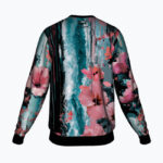 GLITCHED HIBISCUS  Bluza Unisex - obrazek 2