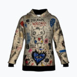 DRAWN WRONG. FELT RIGHT Bluza Unisex Oversize