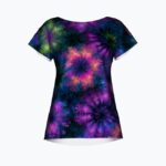 ACID SHIBORI ORBIT Koszulka damska typu butterfly
