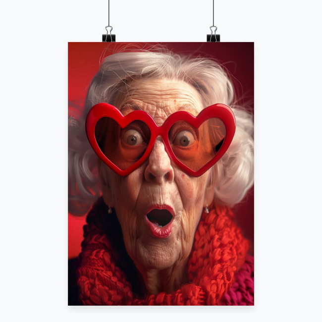 39ae4d6db3ee43067cbc0a758b33eb56462c8770.jpg GRANNY GONE WILD Plakat Pionowy Papier Błyszczący | Rozmiary A1-A4 - obrazek 1