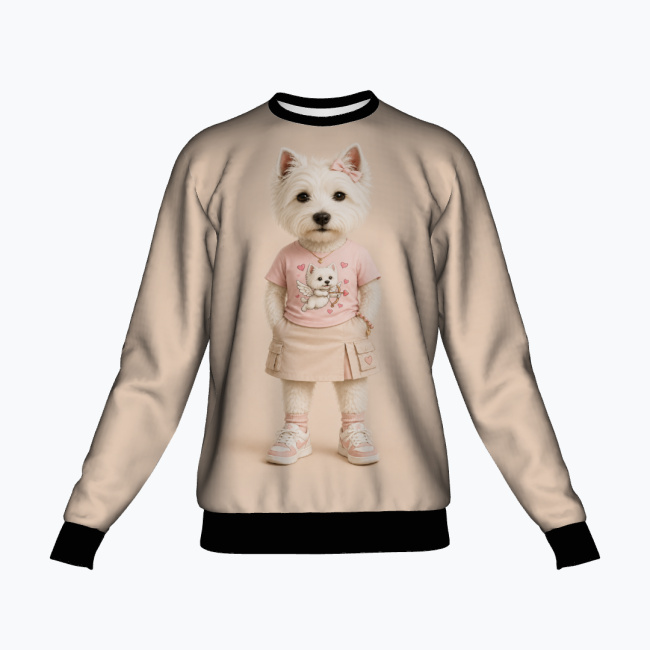 684afddb08d99f8980cde0eafa3145db8953f36d.jpg PINK CUPID WESTIE Bluza damska- poliester - obrazek 1