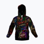 NIGHT HAS SYMBOLS Bluza z kapturem Unisex