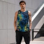 ACID SHIBORI ORBIT Męski Tank Top Sportowy - obrazek 3