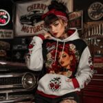 CHERRY TROUBLE Bluza damska z kapturem - Poliester - obrazek 5