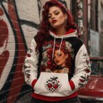 CHERRY TROUBLE Bluza damska z kapturem - Poliester - obrazek 3