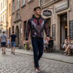 HUSSAR FROM THE FUTURE Bluza męska Oversize - obrazek 4