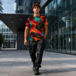 LAVA LAGOON SPELL Męski T-Shirt Sportowy - obrazek 5