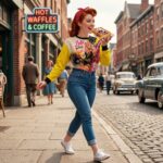 LOLA VOLTAGE Bluza damska - poliester - obrazek 6