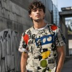 MARKET STICKER CHAOS Męski T-Shirt Sportowy - obrazek 3