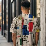 MARKET STICKER CHAOS Męski T-Shirt Sportowy - obrazek 7