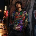 NIGHT HAS SYMBOLS Bluza z kapturem Unisex - obrazek 6
