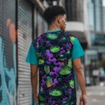 NIGHT SNACK ALIEN Męski T-Shirt Sportowy - obrazek 6