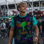 NIGHT SNACK ALIEN Męski T-Shirt Sportowy - obrazek 4