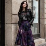 NOIR BLOOM Spódnica Poliestrowa - obrazek 7
