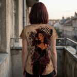 VELVET RIOT Koszulka damska typu butterfly - obrazek 6