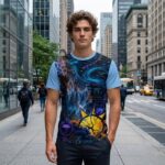 WEIRD WEATHER  Męski T-Shirt Sportowy - obrazek 3