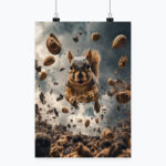 GO NUTS Plakat Pionowy Papier Błyszczący | Rozmiary A1-A4