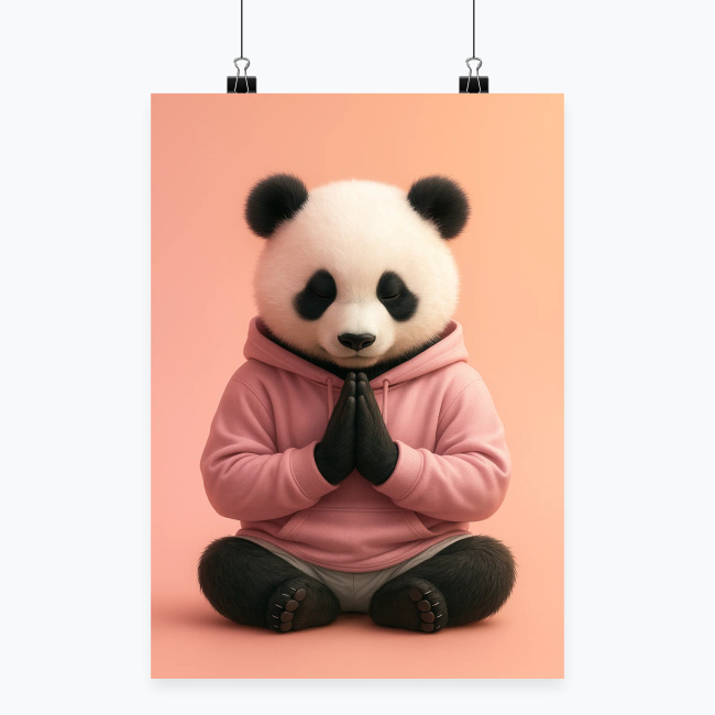 c5f9c622c591ee8438c0d6a0fd21352f5dd22d53.jpg ZEN IN PINK Plakat Pionowy Papier Błyszczący | Rozmiary A1-A4 - obrazek 1