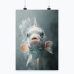 WHAT THE FISH?! Plakat Pionowy Papier Błyszczący | Rozmiary A1-A4