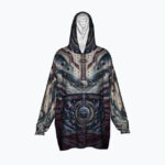 SPACE COSSACK Pluszowa Bluza-Koc Oversize