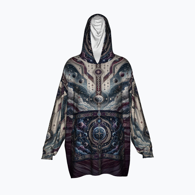 91c44980a375b29ddea14c702337a433a1faa56a.jpg SPACE COSSACK Pluszowa Bluza-Koc Oversize - obrazek 1