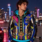 CHROMA COMMAND Bluza z kapturem Unisex - Poliester - obrazek 3