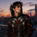 HUSSAR FROM THE FUTURE  2099 Bluza męska Oversize - obrazek 6