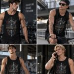 SPACE COSSACK Męski Tank Top Sportowy - obrazek 4