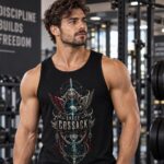 SPACE COSSACK Męski Tank Top Sportowy - obrazek 5