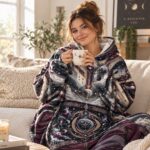 SPACE COSSACK Pluszowa Bluza-Koc Oversize - obrazek 3
