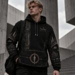 THE IRON COURT Bluza męska z kapturem - Poliester - obrazek 4