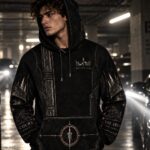 THE IRON COURT Bluza męska z kapturem - Poliester - obrazek 7
