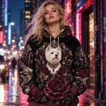 WEST COMMANDER Bluza z kapturem damska - Poliester - obrazek 6