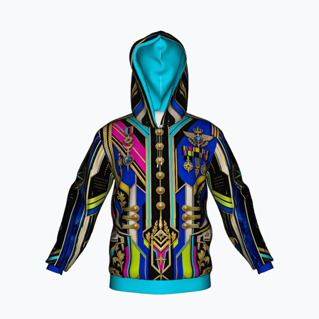 e898f04ddae291bfaa4a002948eb5eadcfea41e0.jpg CHROMA COMMAND Bluza z kapturem Unisex - Poliester - obrazek 1
