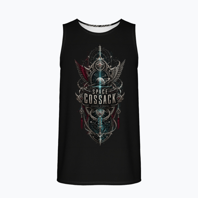 ebf30d9b31a18ea7024d296097bbc968cb8b1744.jpg SPACE COSSACK Męski Tank Top Sportowy - obrazek 1