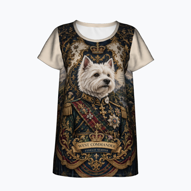 fa20fc082c6fc083895d1413a2212e532f45aa9f.jpg WEST COMMANDER Damski T-shirt z Szerokim Dekoltem - obrazek 1