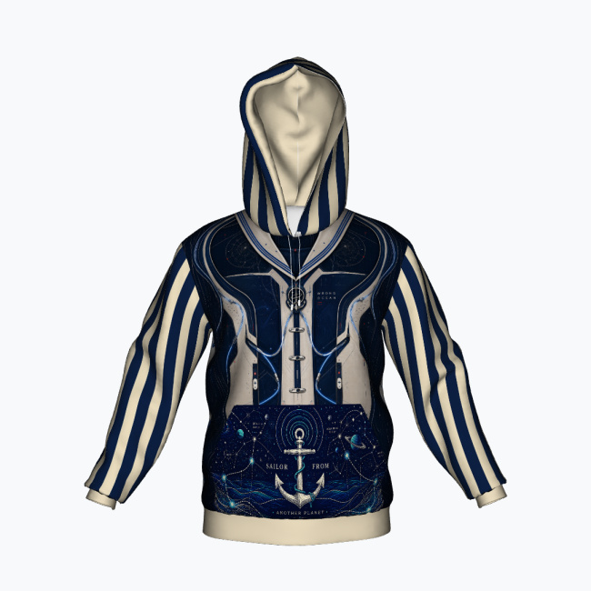 fd83b95f7abe423418db2defaa2f9b435fab409a.jpg SAILOR FROM ANOTHER PLANET Bluza z kapturem męska - Poliester - obrazek 1