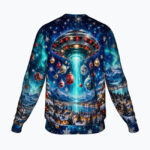 UFO GIFT ABDUCTION Świąteczny "Ugly Sweater" unisex - obrazek 2