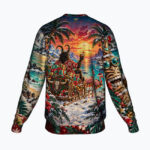 KRAMPUS ON VACATION Świąteczny "Ugly Sweater" męski - obrazek 2