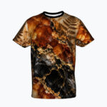 AMBER VEINS Męski T-Shirt Sportowy