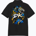 DK SYNDICATE 3 Gildan 8800 DryBlend Adult Polo Czarny - obrazek 2