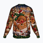 CAPYBARA COCOA CARTEL Świąteczny "Ugly Sweater" unisex - obrazek 2
