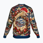 SAMURAI SNOW RAMEN Świąteczny "Ugly Sweater" męski - obrazek 2