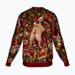 PUG CHRISTMAS MELTDOWN Świąteczny "Ugly Sweater" unisex - obrazek 2