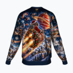 SPACE WALRUS SANTA Świąteczny "Ugly Sweater" męski - obrazek 2