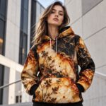 AMBER VEINS Bluza z kapturem Unisex - Poliester - obrazek 7