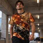 AMBER VEINS Męski T-Shirt Sportowy - obrazek 6
